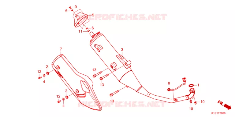 SILENCIEUX D'ECHAPPEMENT Honda SCOOTER 160 PCX 2023  WW160AP