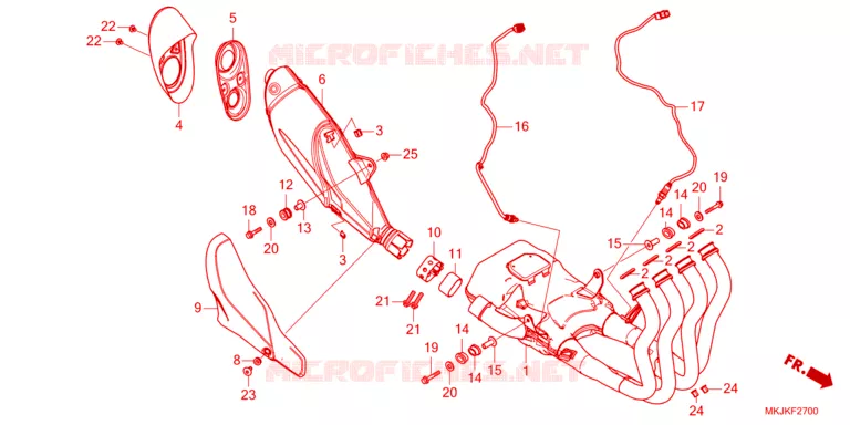 SILENCIEUX D'ECHAPPEMENT Honda MOTO 1000 CB 2024  CB1000RAP