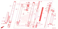 FOURCHE pour Honda CRF 150 R BIG WHEELS de 2024