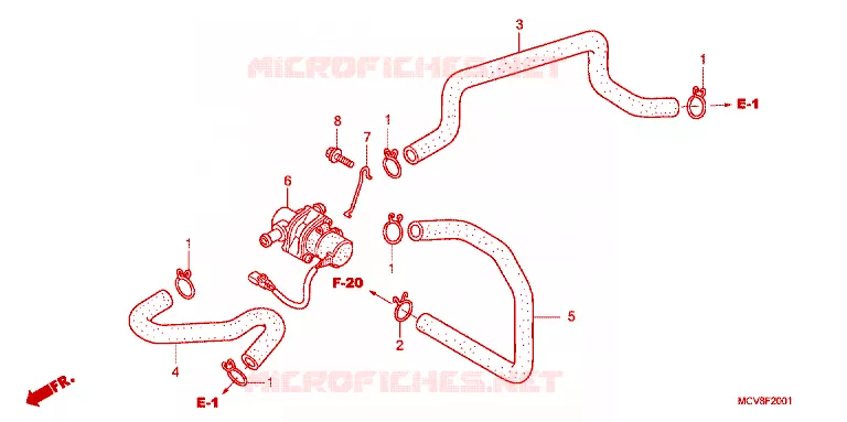 COMMANDE INJECTION D'AIR SOUPAPE Honda MOTO 250 CRF 2024  CRF250RXR