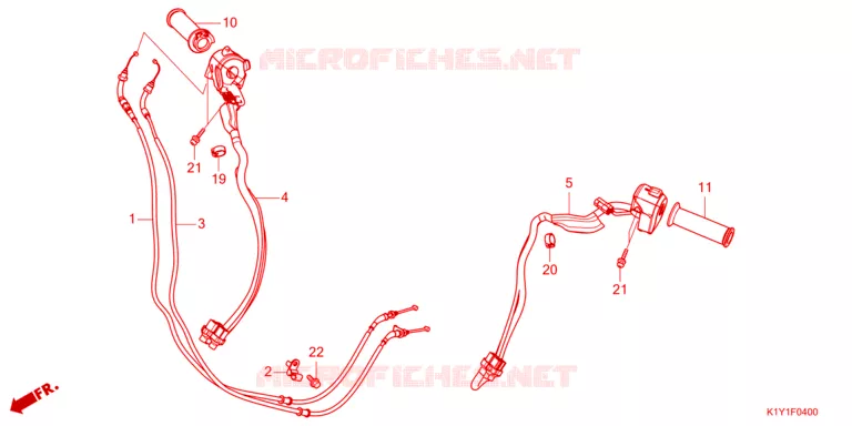 COMMODO - LEVIER - CABLE Honda SCOOTER 125 PCX 2024  WW125AP