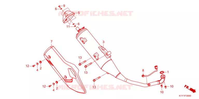 SILENCIEUX D'ECHAPPEMENT Honda SCOOTER 125 PCX 2024  WW125AP