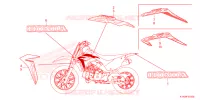 AUTOCOLLANTS pour Honda CRF 110 de 2024