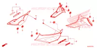 COUVERCLES LATERAUX pour Honda F6B 1800 GOLD WING de 2015