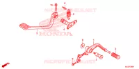 PEDALE pour Honda F6B 1800 GOLD WING de 2015