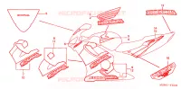AUTOCOLLANTS pour Honda CBR 600 F de 2001