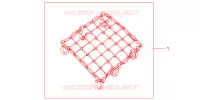 FILET BAGAGES NOIR pour Honda CBR 600 RR de 2007