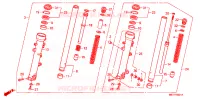 FOURCHE pour Honda XL 1000 VARADERO ABS de 2010