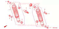 AMORTISSEUR ARRIERE pour Honda BLACK WIDOW 750 de 2001