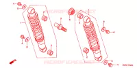 AMORTISSEUR ARRIERE pour Honda BLACK WIDOW 750 de 2001