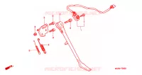 BEQUILLE pour Honda BLACK WIDOW 750 de 2001