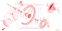 ROUE AVANT pour Honda CRF 450 RX ENDURO de 2024