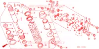 AMORTISSEUR ARRIERE pour Honda NX 250 AX1 de 1988