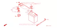 BATTERIE pour Honda NX 250 AX1 de 1988