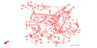 CADRE pour Honda NX 250 AX1 de 1988