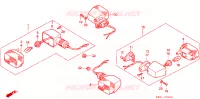 CLIGNOTANT pour Honda NX 250 AX1 de 1988