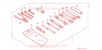 OUTIL pour Honda NX 250 AX1 de 1988