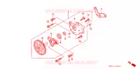 POMPE A HUILE pour Honda NX 250 AX1 de 1988