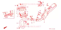 SILENCIEUX D'ECHAPPEMENT pour Honda NX 250 AX1 de 1988
