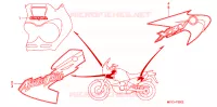 AUTOCOLLANTS pour Honda AFRICA TWIN 750 de 2000