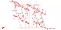 AMORTISSEUR ARRIERE pour Honda VT 1100 SHADOW C2 SABRE de 2000