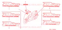 AUTOCOLLANTS pour Honda 50 LIVE DIO ZX LIMITED de 2000