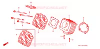CYLINDRE   CULASSE pour Honda 50 LIVE DIO ZX SPECIAL BAR de 2000