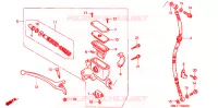 MAITRE CYLINDRE DE FREIN AVANT pour Honda 50 LIVE DIO ZX SPECIAL BAR de 2000