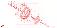 ROUE AVANT pour Honda SH 125 de 2008