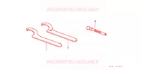 CLE pour Honda XR 250 R de 1997