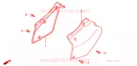 COUVERCLES LATERAUX pour Honda XR 250 R de 1997
