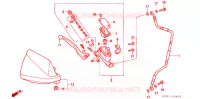 MAITRE CYLINDRE DE FREIN AVANT pour Honda XR 250 R de 1997