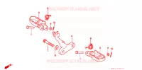 REPOSE PIED pour Honda XR 250 R de 1997