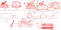 AUTOCOLLANTS pour Honda XR 250 R de 1990