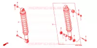 AMORTISSEUR ARRIERE pour Honda FOURTRAX 500 FOREMAN 4X4 Electric Shift de 2007