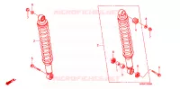 AMORTISSEUR ARRIERE pour Honda FOURTRAX 500 FOREMAN 4X4 Electric Shift de 2007