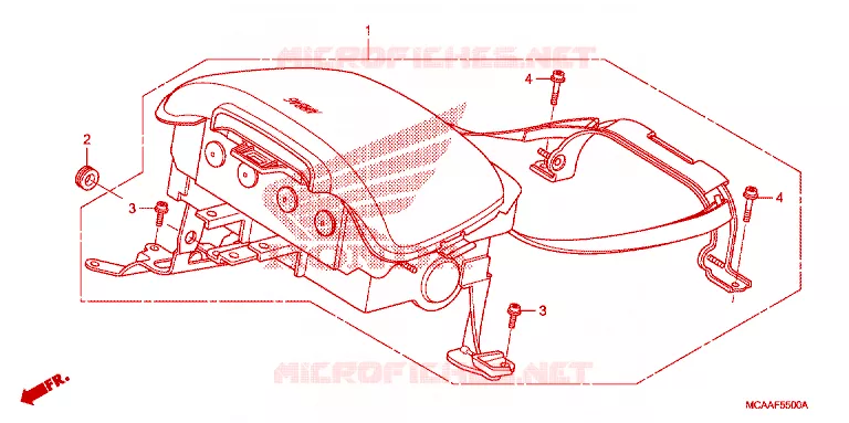 MODULE AIRBAG Honda MOTO 1800 GOLD-WING 2009  GL18009