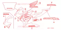 AUTOCOLLANTS pour Honda CBR 600 RR de 2005