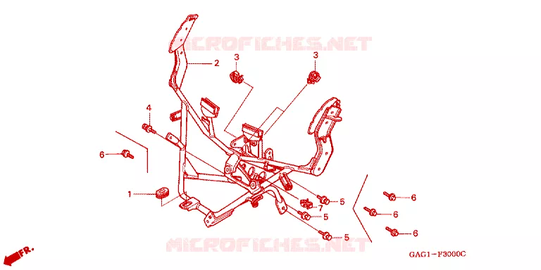 ARAIGNEE Honda SCOOTER 50 GYRO 2004  TC504