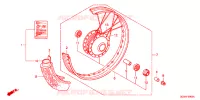 ROUE AVANT pour Honda LITTLE CUB 50 de 2008