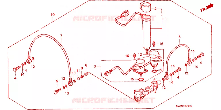 DISTRIBUTEUR D'AIR Honda MOTO 1500 GOLD-WING 2000  GL1500SEY