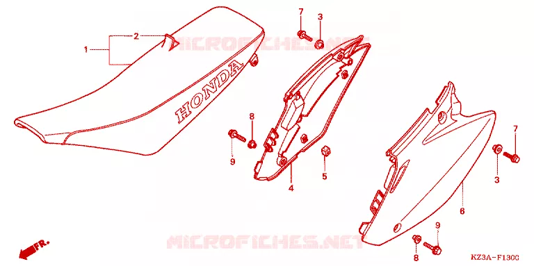 SELLE Honda MOTO 125 CR 2002  CR125R2