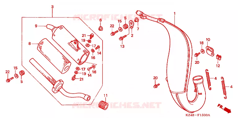 ECHAPPEMENT Honda MOTO 125 CR 2003  CR125R3