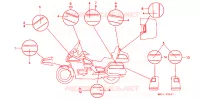 AUTOCOLLANTS pour Honda GL 1500 GOLD WING SE 20th aniversary de 1995