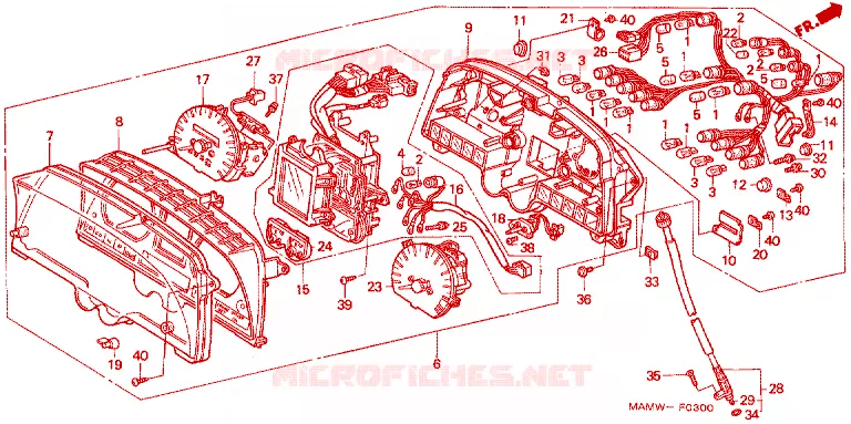 COMPTEUR Honda MOTO 1500 GOLD-WING 1998  GL1500SEW