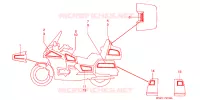AUTOCOLLANTS pour Honda GL 1500 GOLD WING SE de 1998