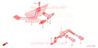 PEDALE pour Honda GL 1800 GOLD WING ABS NAVI de 2006