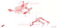 PEDALE pour Honda GL 1800 GOLD WING ABS NAVI de 2009
