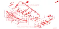 FEUX ARRIERE pour Honda F6B 1800 GOLD WING STANDARD de 2016