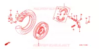 ROUE ARRIERE pour Honda LEAD 50 de 1992